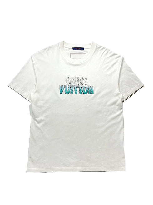 エンブロイダリービーズコットンTシャツ